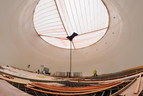 Port Angeles CSO tank. Photo by Will Austin for IMCO General Construction.