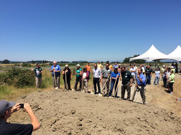 Fir Island Ecosystem Restoration Groundbreaking Event