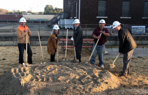 A groundbreaking ceremony to celebrate the start of construction at the Water Treatment Plant in Lewiston