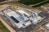 aerial view of white industrial plant 