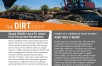 The Dirt newsletter with round IMCO logo and orange heading box, excavator working and sunlight