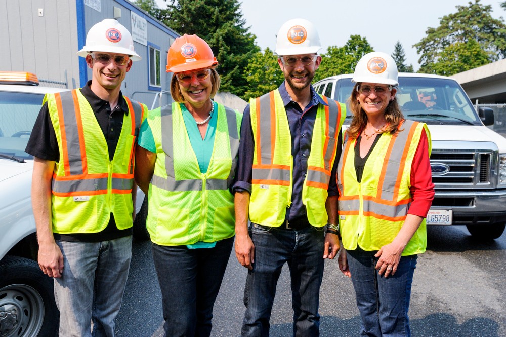 IMCO I-90 legislatros site tour with AGC