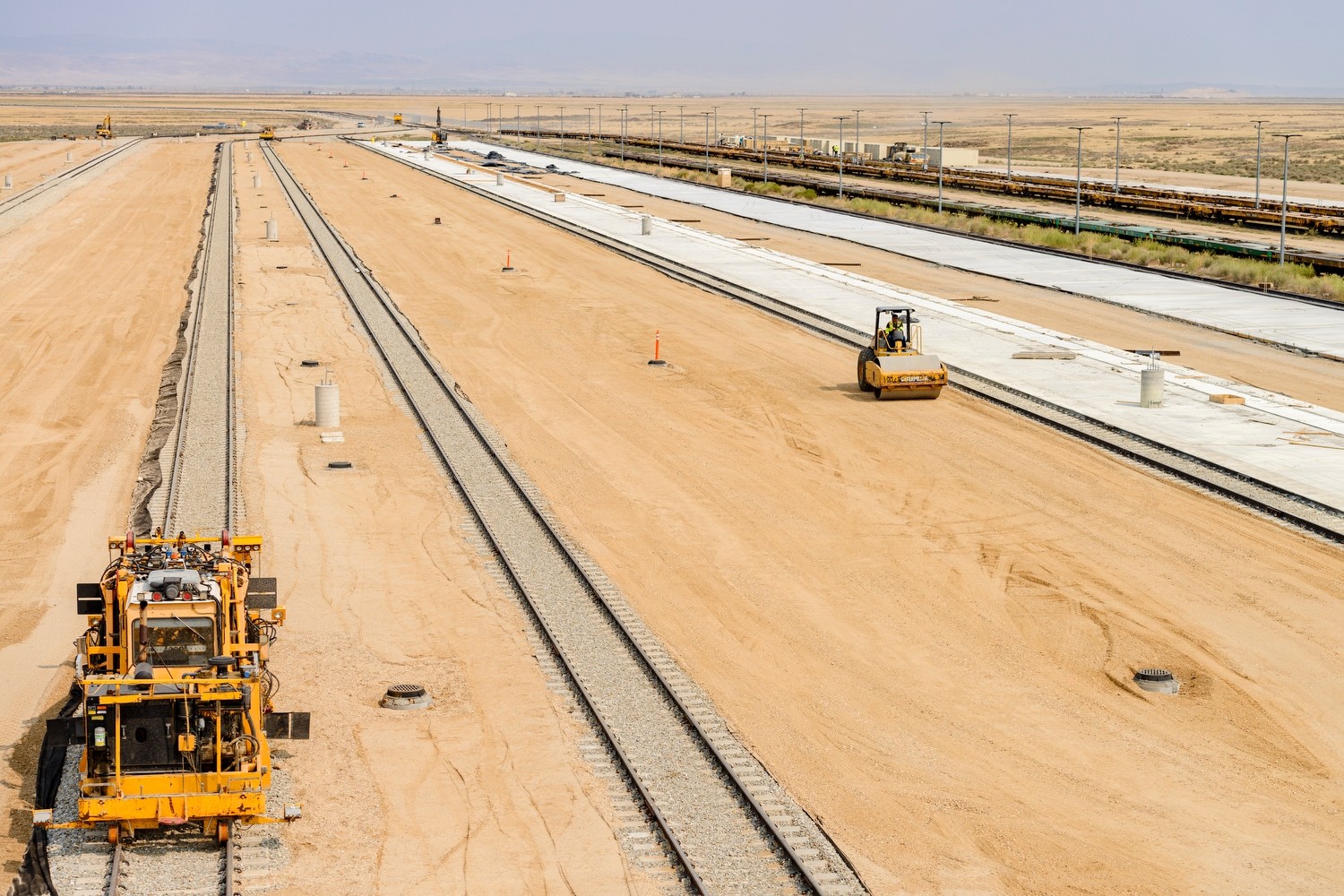 Orchard Combat Rail Addition dirt and railway tracks with tractors
