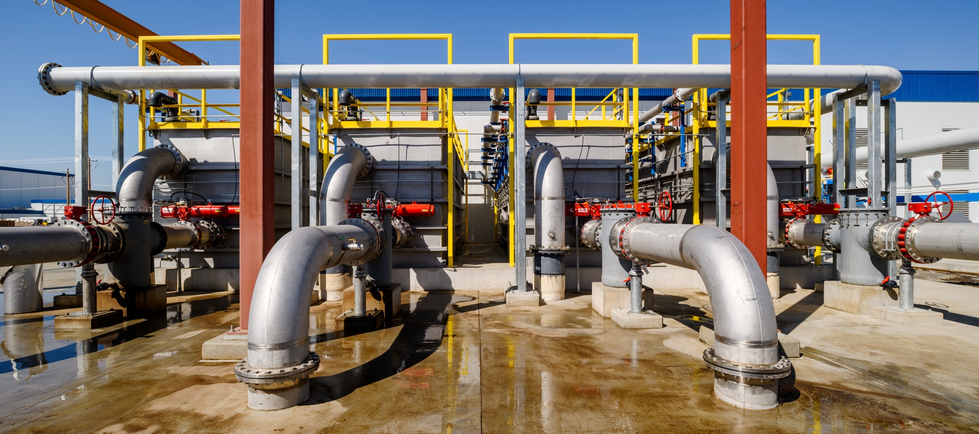Mechanical equipment at the IMCO Construction project site in Moses Lake